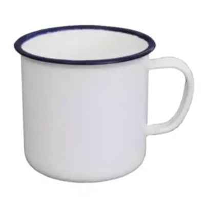 Goblet èmaillé blanc